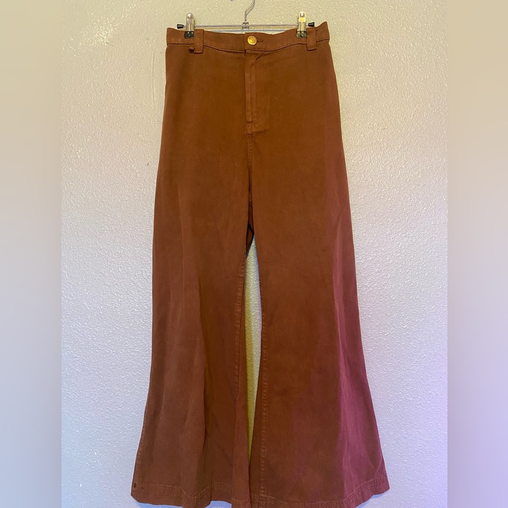 Big Bud Press FUDGESICLE brown BELL BOTTOMS XS